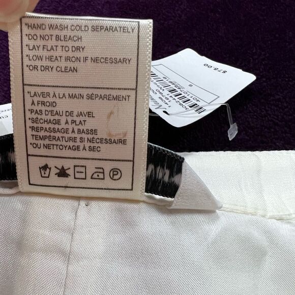 Cupcakes and Cashmere Lancer Cream White Flounce Ruffle High Waisted Shorts 6 - Picture 11 of 11